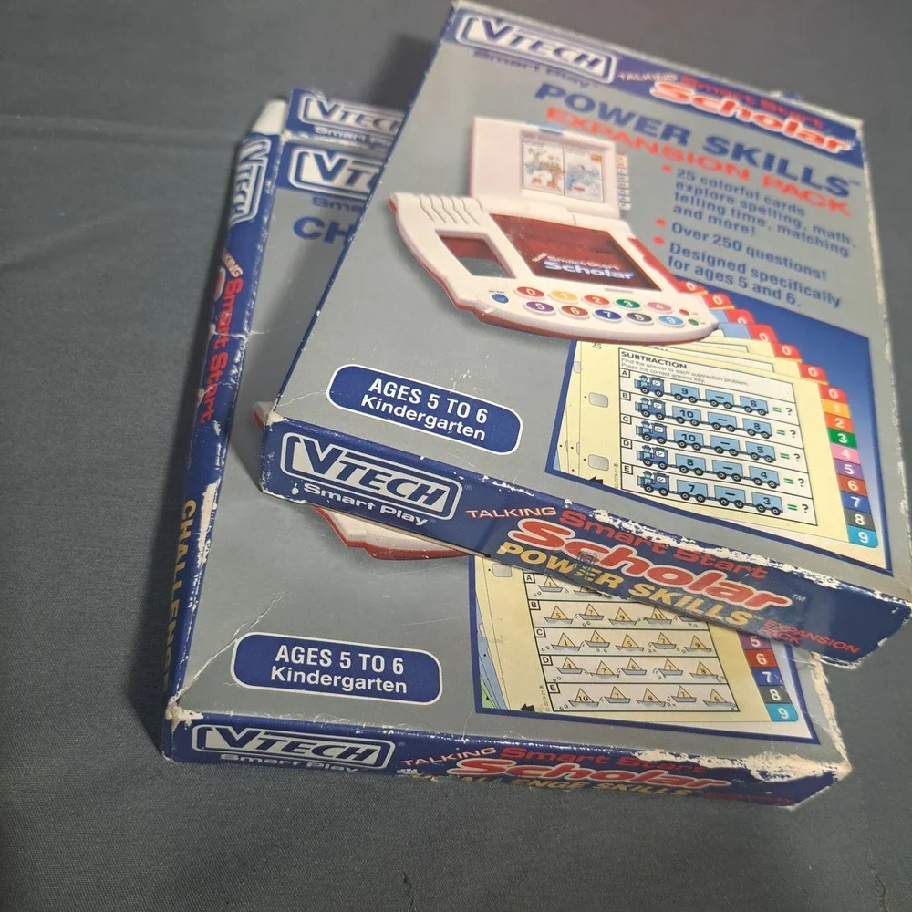VTG VTech Talking Smart Start Scholar Learning Toy Expansion Packs Retro Kid Toy